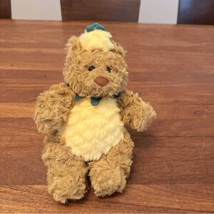 Cute Brown Bear Pineapple Plush Kawaii Fruit Costume Soft Toy 28cm New